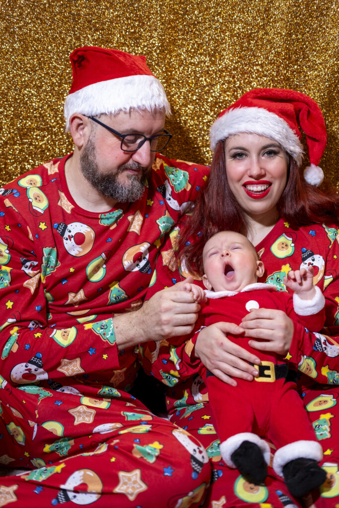 Fotos navideñas en casa